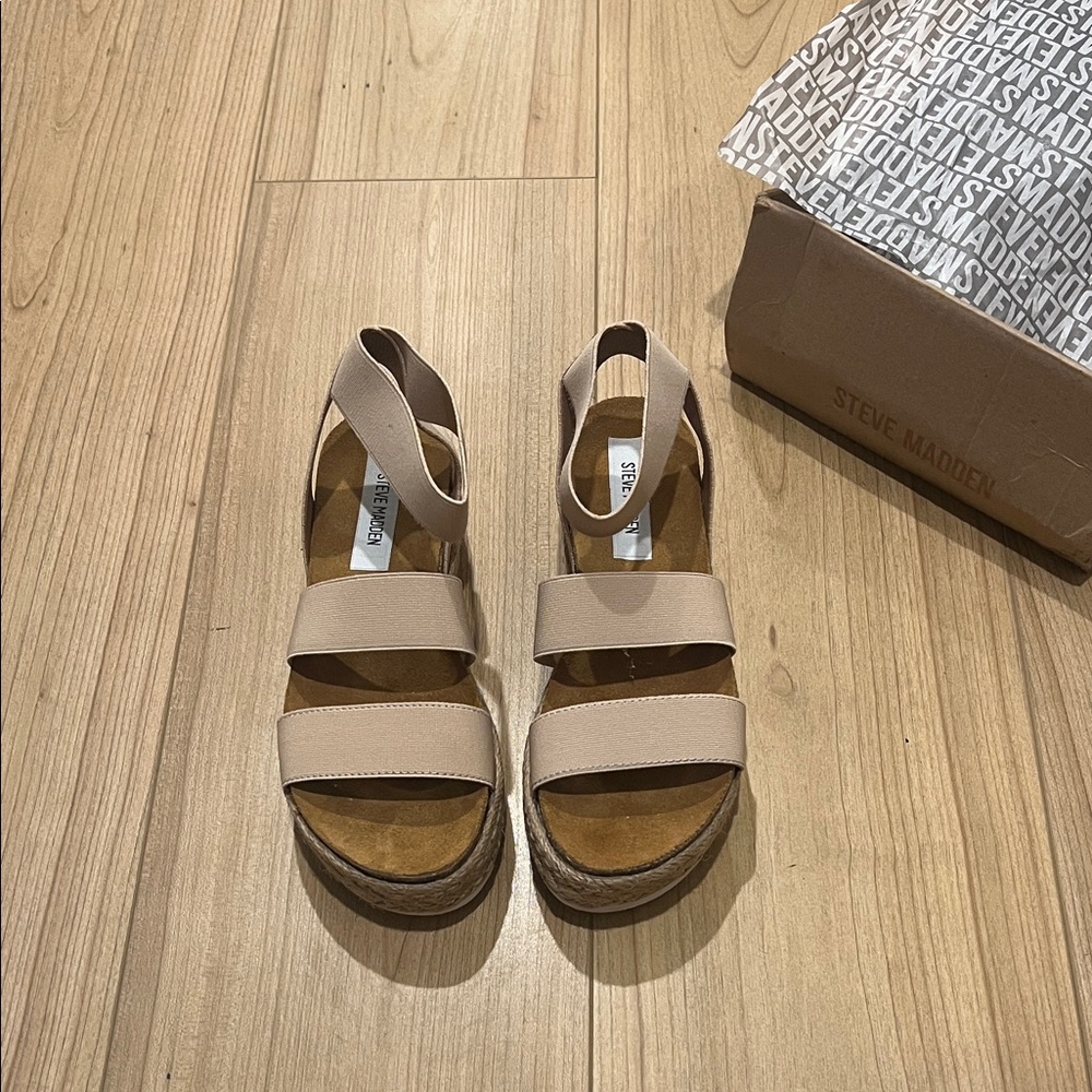 Steve Madden NEW Kimmie Blush Sandals